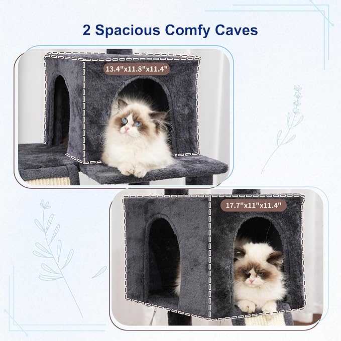 Cat Tree for Indoor Cats, Sturdy Cat Tree House - Image 3