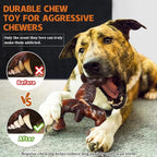 Dog Chew Toys for Aggressive Chewers Almost Indestructible Dog Toys, Bacon - Image 3