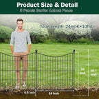 5 Panels No Dig Dog Fence Outdoor - Image 2