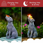 Goodeco Dog Statue with Solar Butterfly - Image 5