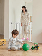 29.5-40.5" Baby Gate for Stairs, Dog Gate for Doorways, Walk Thru Auto Close - Image 8