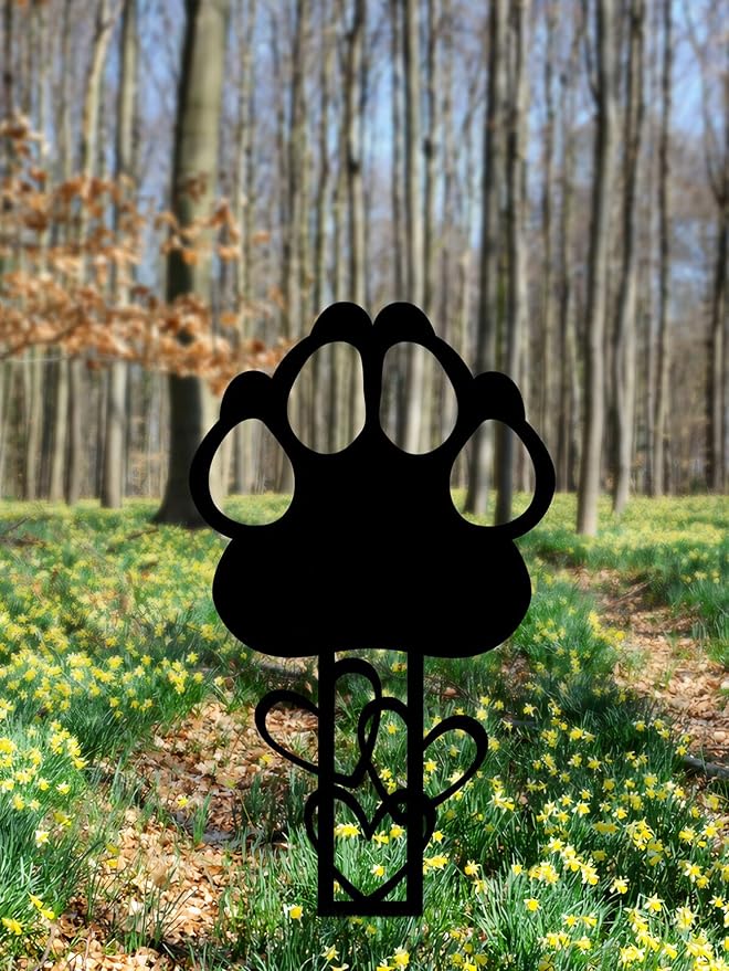 Memorial Garden Stake — Metal Cross Grave Marker Designed - Image 5