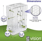 Vision M02 Wire Bird Cage, Bird Home - Image 5