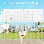10 Panels No Dig Decorative Garden Fence - Image 6