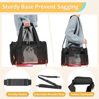 Discala Cat Dog Carrier Up to 15 Lbs TSA Airline Approved Pet Carrier - Image 5
