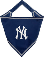 Pets First MLB New York Yankees TIE Bandana, Large/X-Large. Dog Bandana Scarf by PETSFIRST