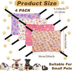 4 Pcs Cat Hammock for Cage Hanging Soft Pet Hammock Bed - Image 3