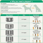 Yaheetech Dog Playpen Outdoor 24 inch 12 Panels Indoor Dog Fence Metal Dog Pen - Image 7