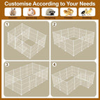 12 Panels Small Animal Playpen, Pet Playpen, C&C Cage - Image 3