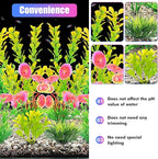AQUANEAT Artificial Fish Tank Plants, Plastic Aquarium Decorations - Image 3