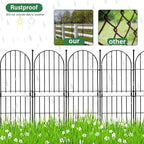 Decorative Garden Fence 31in x10ft, 10 Pack No Dig Fence Animal Barrier - Image 7