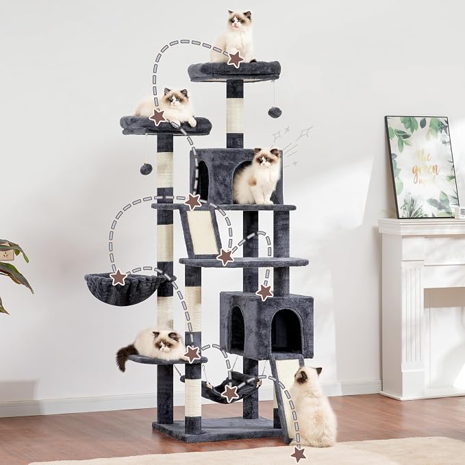 Cat Tree for Indoor Cats, Sturdy Cat Tree House - Image 7