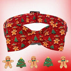 Christmas Dog Collar, Soft Pet Collar Gingerbread Man Cute Dog Collar - Image 3