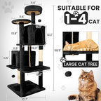 58.5inch Large Cat Tree Tower Condo - Image 3