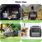 Cat Backpack with Detachable Play Tunnel, 2 in 1 Cat Tunnel Backpack Suitable - Image 6