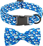 Christmas Dog Collar, Cotton Winter Dog Collars by BoboRainbow