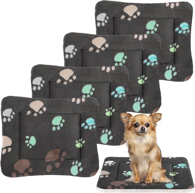 Tuanse 4 Pack Ultra Soft Dog Cat Bed Mat Small Animal Guinea Pig Bed by Tuanse