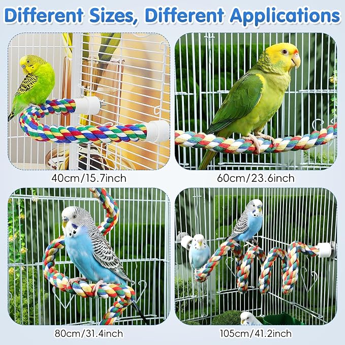 iplusmile Bird Rope Perch Swing & Climbing Toy - Image 6