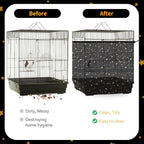 Bird Cage Seed Catcher, 60-118'' Large Bird Cages Cover, 31.5'' H Adjustable - Image 4