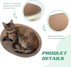 Oval Cat Cardboard Scratcher - Image 2
