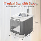 Upgraded Fully Enclosed Cat Litter Box - Image 2