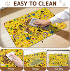 Dog Food Mat for Bowls, Absorbent Quick Dry Dog Cat Mats for Food and Water - Image 7
