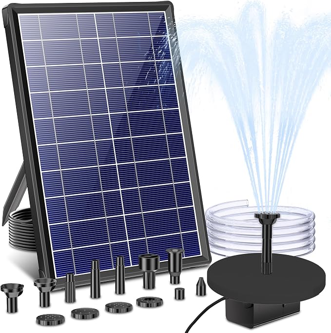 Biling 7.5W Solar Water Pump Outdoor, Solar Pond Pump Solar Fountain by biling