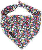 ARING PET Floral Dog Bandana, Spring Summer Colorful Flower Girl Pet Bandana by ARINGPET