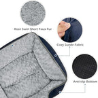INVENHO X-Large Dog Bed Rectangle Washable Orthopedic Soft Calming Sleeping - Image 4