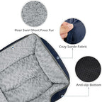 INVENHO Medium Dog Bed Rectangle Washable Orthopedic Soft Calming Sleeping - Image 4