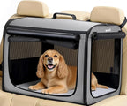 Large Dog Car Carrier Light Weight, 27×20.5×20.5ins Dog Carrier by pecute