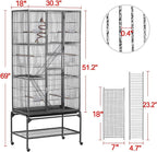 Yaheetech 69-Inch Extra Large Wrought Iron 3 Levels Ferret Chinchilla Sugar - Image 3