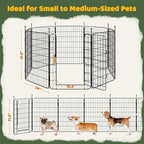 Yaheetech Expandable Dog Playpen, 8 Panel 32 inch Puppy Playpen - Image 4