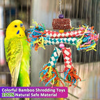 LifeIdeas Bird Shredding Toys, Colorful Bird Foraging Toys - Image 4