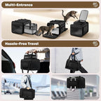 Top and 2 Sides Expandable Pet Carrier 17x11x9.5, TSA Airline Approved Small - Image 6