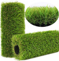 Artificial Grass Rug Outdoor Indoor 8FTX9FT Fake Grass Carpet Green Synthetic by NINXIANG