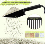 Metal Cat Litter Scooper with Holder, Stainless Steel Metal Litter Scoop - Image 4