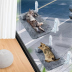 2-Pack Cat Window Perch for Cats Inside Cordless, Sturdy Foldable Cat Hammock - Image 5