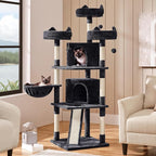 Yaheetech 68.5in Cat Tree for Large Cats, Large Condo, Stable Pet Play House - Image 2