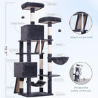 Cat Tree for Indoor Cats, Sturdy Cat Tree House - Image 6
