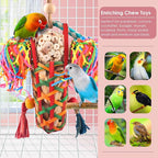 KATUMO Bird Toys Parakeet Toy Cockatiel Shredding Chew Conure Foraging Sola - Image 6