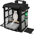 Suertree Bird Carrier Travel Cage, Cockatoo Carrier, Parrot Travel Backpack by Suertree