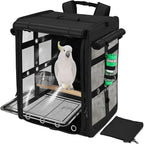 Suertree Bird Carrier Travel Cage, Cockatoo Carrier, Parrot Travel Backpack by Suertree