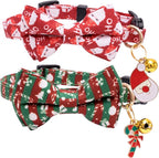 Faygarsle 2 Pack Christmas Cat Collars by Faygarsle