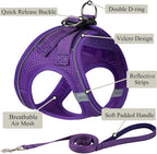 Dog Harness with Leash Set, No Pull Adjustable Reflective Step-in Puppy Pet - Image 2