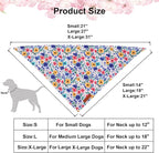 ADOGGYGO Floral Dog Bandanas 2 Pack, Reversible Cute Flower Scarf, Premium - Image 4