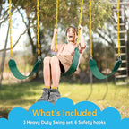 TURFEE 3 Pack Green Swing Seats Heavy Duty - Image 5