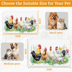Chicken Rooster Dog Cat Food Mat - Image 6