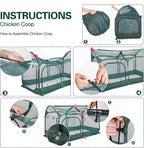 Portable Chicken Run Large Pop-Up Chicken Pen - Image 6