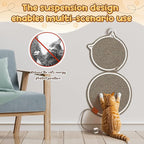 25.6 Inch Large Scratching Mat for Indoor Cats Natural Cotton Rope Flat - Image 6